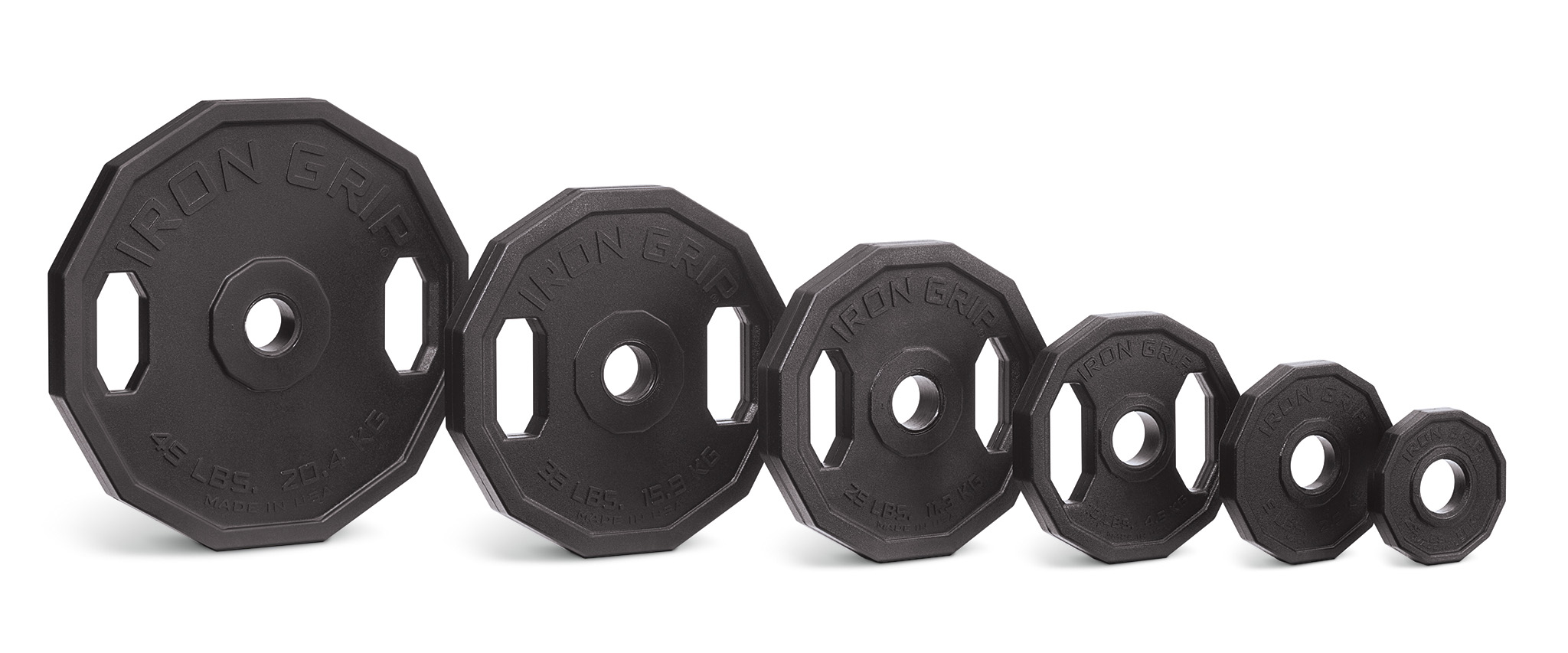 100's of lbs IRON GRIP OLYMPIC WEIGHTS AVAILABLE AMERICAN MADE 35 lb PLATE