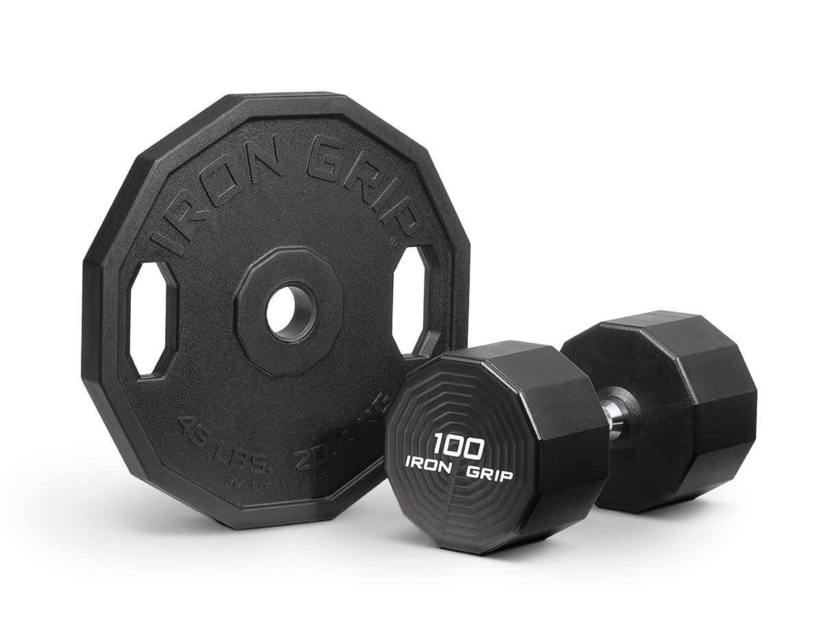 Iron Grip Introduces Redesigned Urethane Free Weight Line